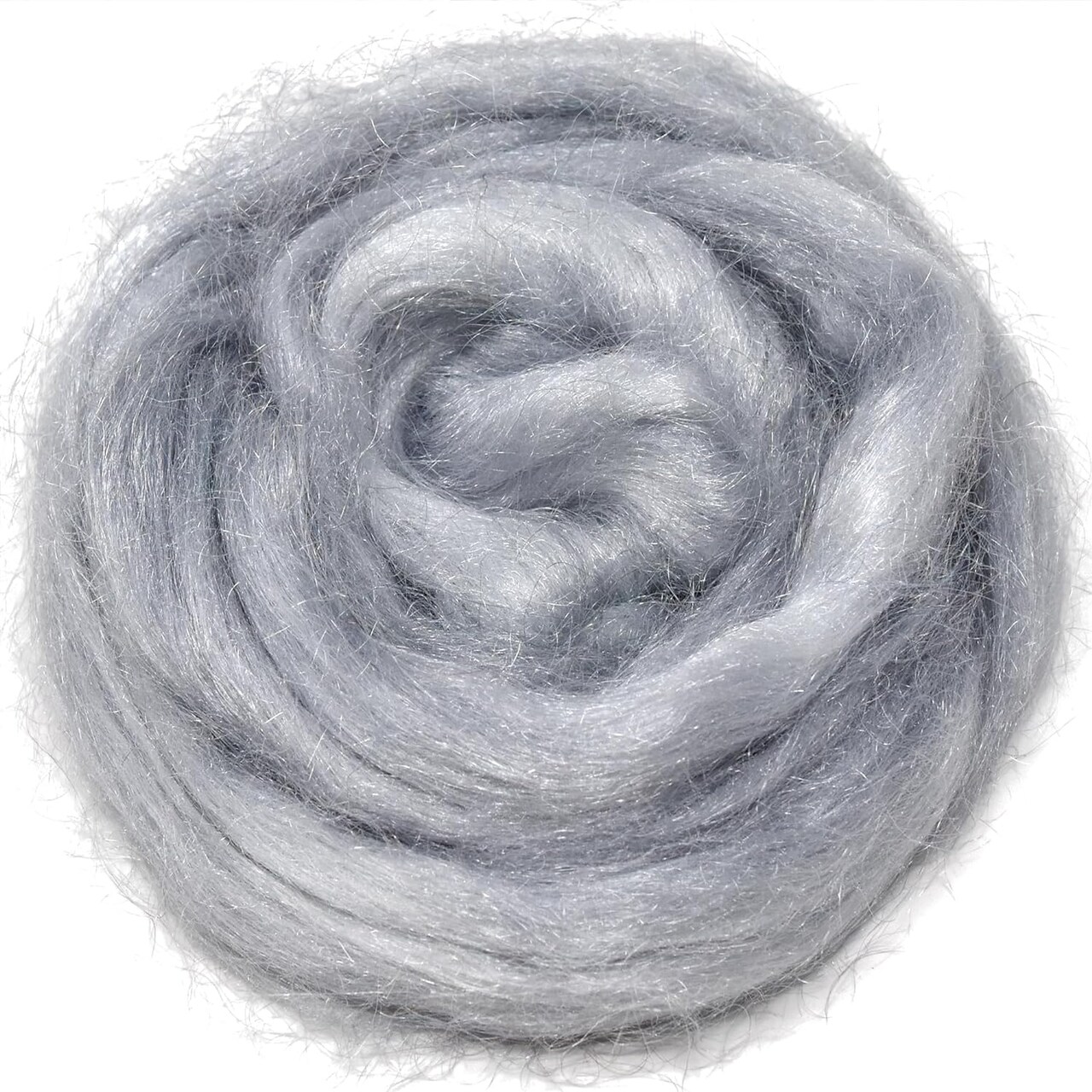 FIRESTAR Nylon Fiber for Spinning, Blending, Dyeing, Felting and Doll Making. Trilobal Nylon Combed Top